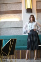 طقم بلوزة مطرزه وتنوره