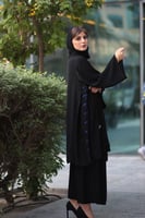 عبايه قطعتين منفصلة مطرزه