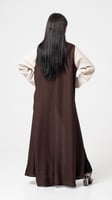 عباية رسمية بلون بني وبيج
