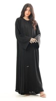 عباية بتطريز اسود