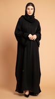 عباية بمطاط زم على الجوانب والاكمام