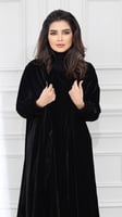 عباية شتوية قطيف مع فستان