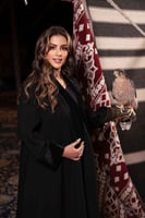 عباية شتوية مفتوحة مزينه بقطيف