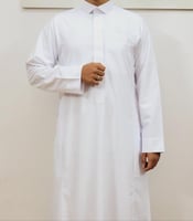 ثوب سكري سحاب مخفي قلاب كم سادة رجالي