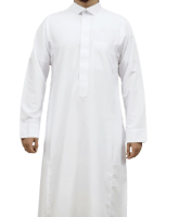 ثوب سكري سحاب قلاب كم سادة رجالي