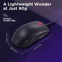 ماوس سلكي لينوفو 120 أسود