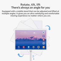 حامل أرضي تلفزيون ذكي 21.5 بوصة تعمل باللمس مع كام...