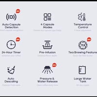 HiBREW 6 في 1 ماكينة صنع القهوة متعددة الكبسولات ا...