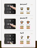 ماكينة قهوة اسبريسو كابتشينو لاتيه أوتوماتيكية بال...