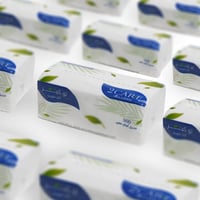 مناديل وجه توكير 30 عبوة (300 منديل مفرد نقش خفيف)