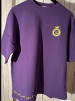 تيشرت النصر بنفسجي اوفر سايز