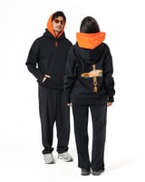 Hoodie Black Double cap هودي اسود وبرتغالي دبل كاب...