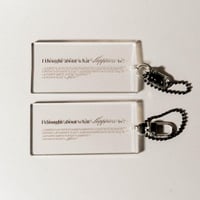 keychain acrylic-rectangular