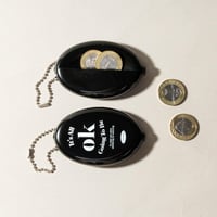 wallet case silicone coin-bLack