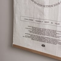نسيج كتان - take care linen poster