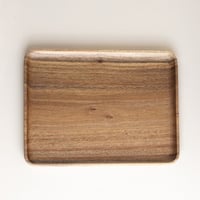 smooth wood tray - صينية