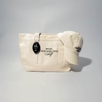 create your own self tote bag - begie