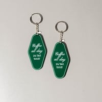 keychain plastic vintage-green