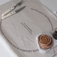 نسيج كتان - take care linen poster