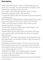 رباط ودعامة حرارية ضاغطة للكتف