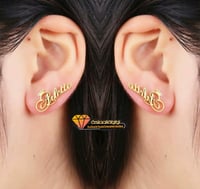 حلق مطلي بالذهب متوفر بالونين