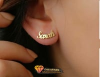 حلق مطلي بالذهب متوفر بالونين