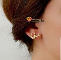 حلق مطلي بالذهب متوفر بالونين