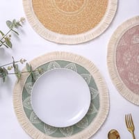 مفرش سفرة أصفر