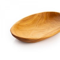 صحن خشب طبيعي