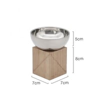 إناء تقديم بقاعدة خشبية