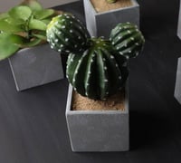 فازة مع شجر صناعي