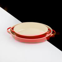 صينية سيراميك بيضاوي