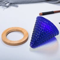 قمع تقطير زجاجي مع الإناء