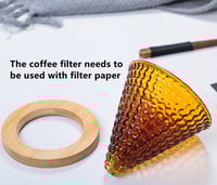 قمع تقطير زجاجي مع الإناء