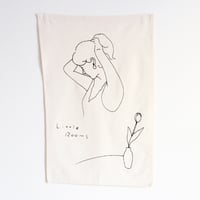 لوحة قماشية جدارية فتاة