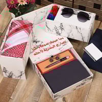 بوكس إهداء رجالي بشماغ جوهرتش مع إكسسوارات فاخرة