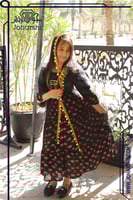 جلابيات رمضان اطفال بناتي لون اسود شالكي