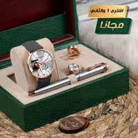 أطقم هدايا رجالية فخمة من برستيج مع ساعة وكبك وقلم...
