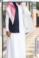 سديري رجالي شتوي دبل فيس لون ابيض كحلي - سديري جوخ...