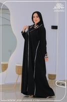 عباية مطرزة بخيوط ملونة - عباية فخمة بتصميم أنيق