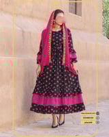 جلابيه شالكي نسائيه مزينة بالورود