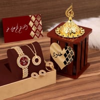 أطقم نسائية راقية سل استيل مرصعة بفصوص Q-3698