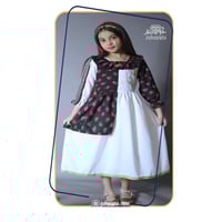 فستان شالكي أسود أبيض عصري