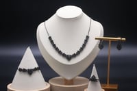 طقم سهره زركون لون اسود أنيق