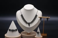 طقم سهره زركون لون اسود أنيق