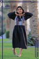 فستان التأسيس الأسود بقصة السدو - تصميم VIP