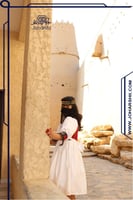 فستان سدو أحمر أنيق ليوم التأسيس للاطفال