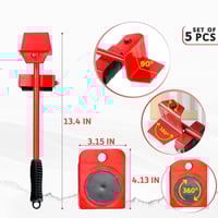 رافعة للأثاث متحركة مع أربع عجلات دوارة لنقل