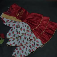 فستان شالكي عنابي