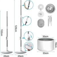 ممسحة أرضية مع سطل تقنية التنظيف السريع